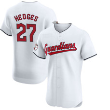Austin Hedges #27 Cleveland Guardians Home Jersey - White Elite Austin Hedges #27 Cleveland Guardians Home Jersey - White Elite