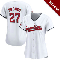 Austin Hedges #27 Cleveland Guardians Women's Home Jersey - White Limited Austin Hedges #27 Cleveland Guardians Women's Home Jersey - White Limited