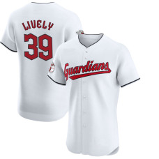 Ben Lively #39 Cleveland Guardians Home Jersey - White Elite Ben Lively #39 Cleveland Guardians Home Jersey - White Elite