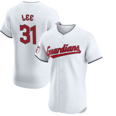 Cliff Lee #31 Cleveland Guardians Home Retired Player Jersey - White Elite Cliff Lee #31 Cleveland Guardians Home Retired Player Jersey - White Elite